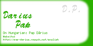 darius pap business card